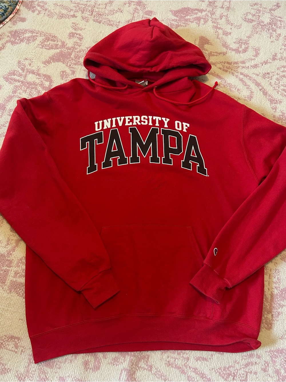 Champion Red University of Tampa Hooded Sweatshirt